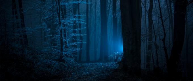 eerie photo of unexplained phenomenon at night
