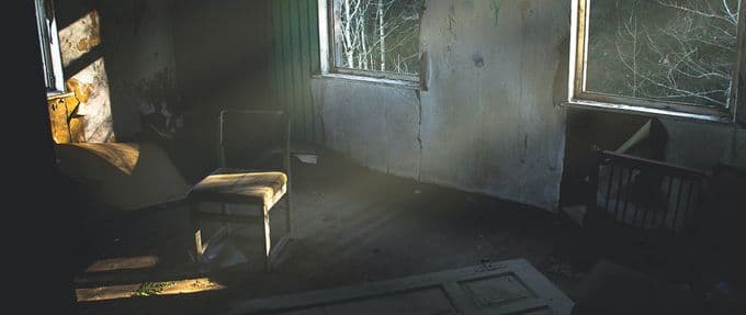 inside of an old abandoned  house